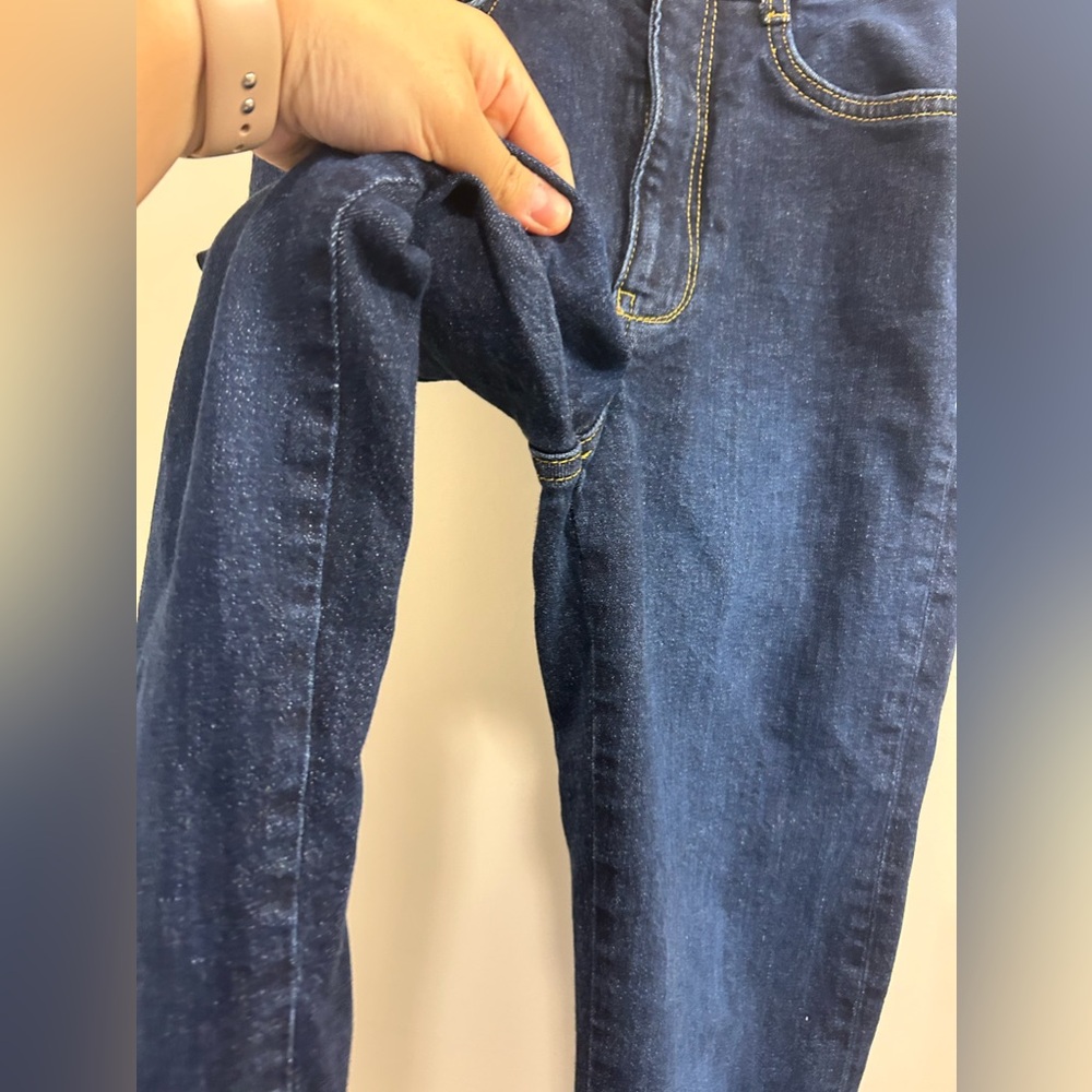 Like New Pilcro the Split Straight Jean Dark Wash Anthropologie - Picture 7 of 12